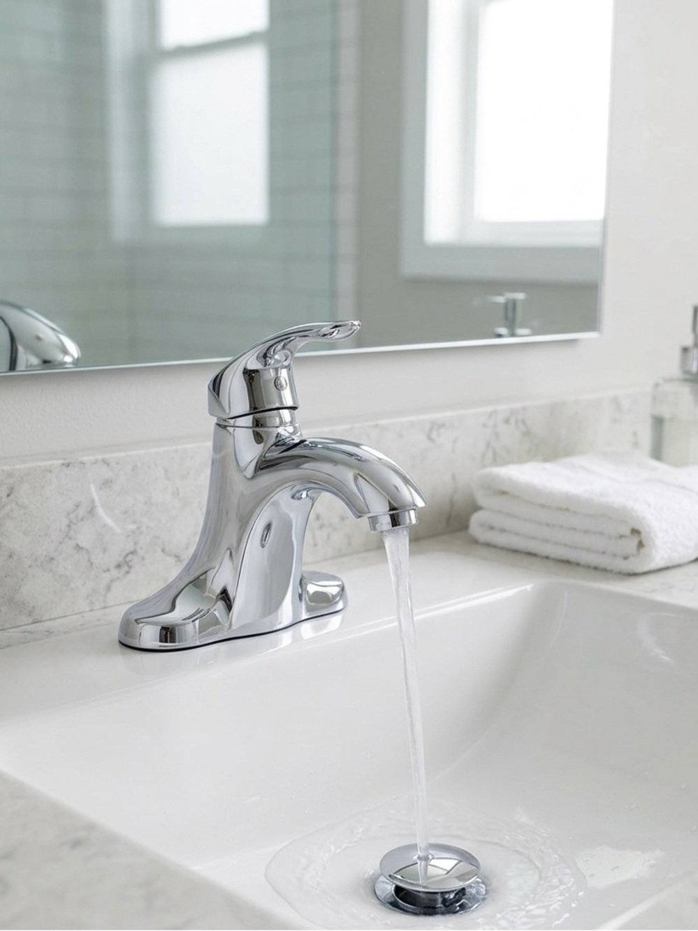 Seasons Anchor Point Single Handle Bath Faucet Chrome 1.2GPM Pop Up Hole 158227
